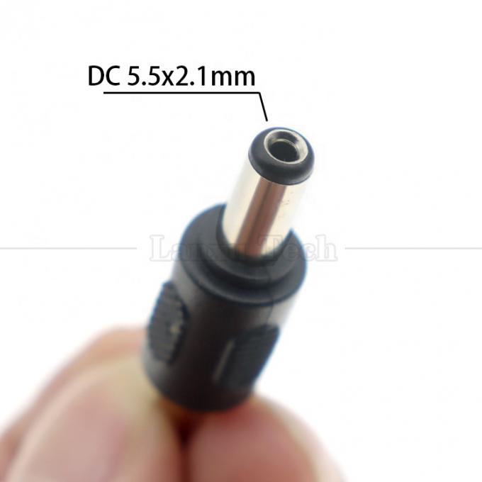 12V 24V Hombre Mujer 2.1mm X 5.5mm Jack de cañón de corriente continua Adaptador de conector de energía para cámara de CCTV de banda LED 1