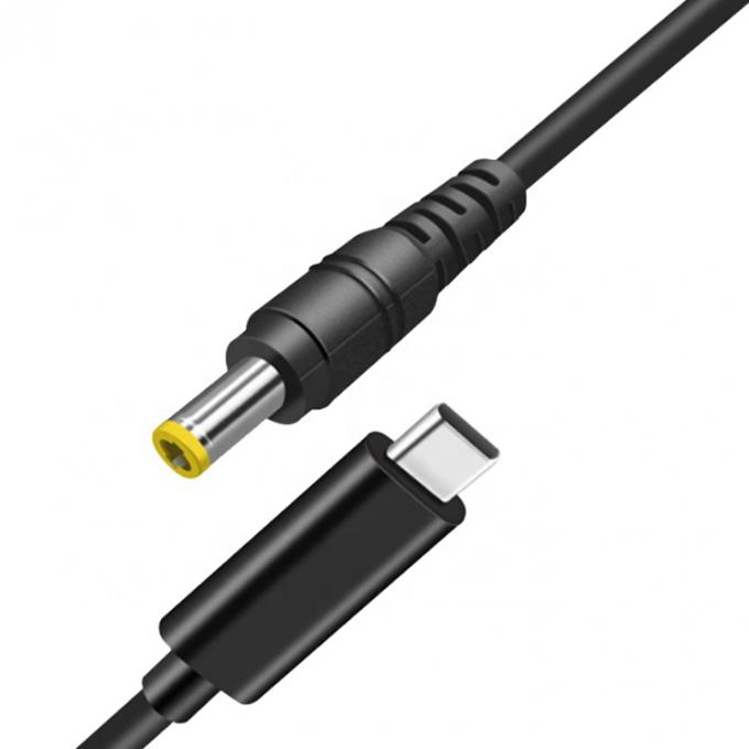 60W 20V 3A USB Tipo C PD Carga de Jack de corriente continua para el cable de adaptador de energía para computadora portátil 3