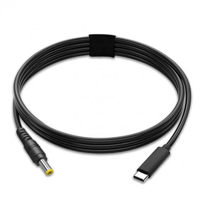 60W 20V 3A USB Tipo C PD Carga de Jack de corriente continua para el cable de adaptador de energía para computadora portátil 4