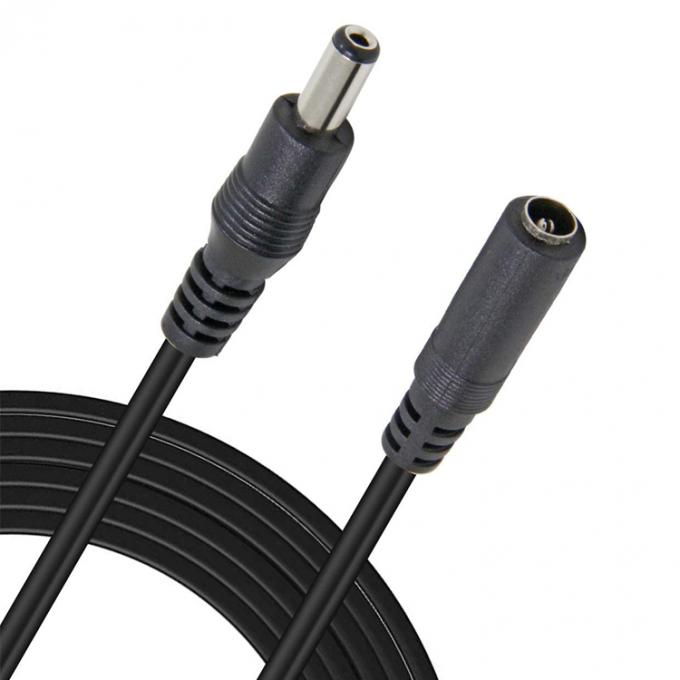 1M 2M 3M Hombre a Mujer 5.5X2.1mm Jack de corriente continua Cable de carga de extensión de suministro de energía para la cámara de CCTV 4