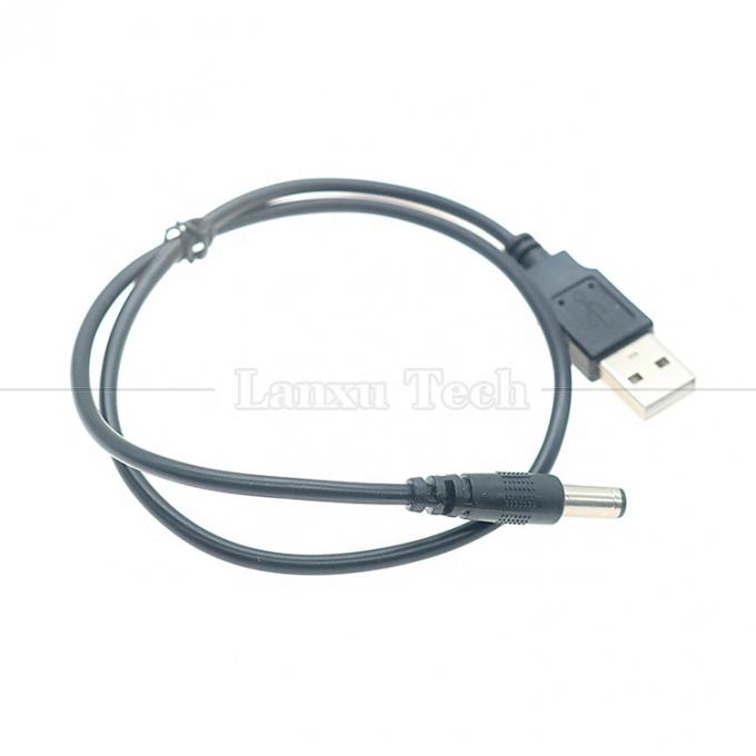 1m 3m 5m 10m 20AWG 24AWG 28AWG USB a 2.1 5.5mm DC Jack de barril Conector Cable de carga de energía para lámparas LED 6