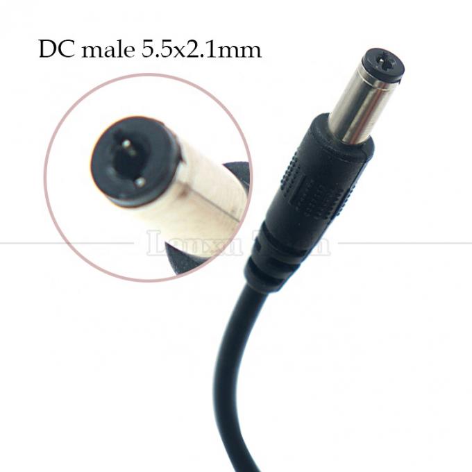1m 3m 5m 10m 1A 2A 5A USB A macho a DC 5.5x2.1mm 3.5 1.35 4.0 1.7 Barril Jack Cable de cargador de energía para cámara de CCTV LED 3