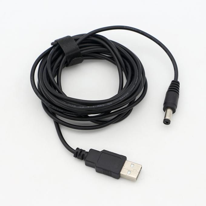 1m 3m 5m 10m 1A 2A 5A USB A macho a DC 5.5x2.1mm 3.5 1.35 4.0 1.7 Barril Jack Cable de cargador de energía para cámara de CCTV LED 9