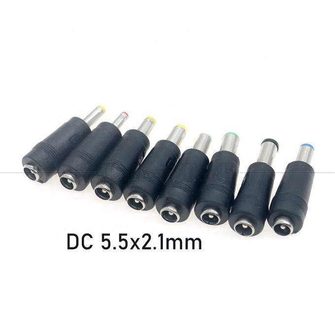 DC Femenino 5.5x2.1 mm a Hombre DC 5.5x2.1 3.5x1.35 4.0x1.7 5.5x1.7 5.5x2.5 6.3x3.0 6.0x4.0 Adaptador de conversión de conector 4