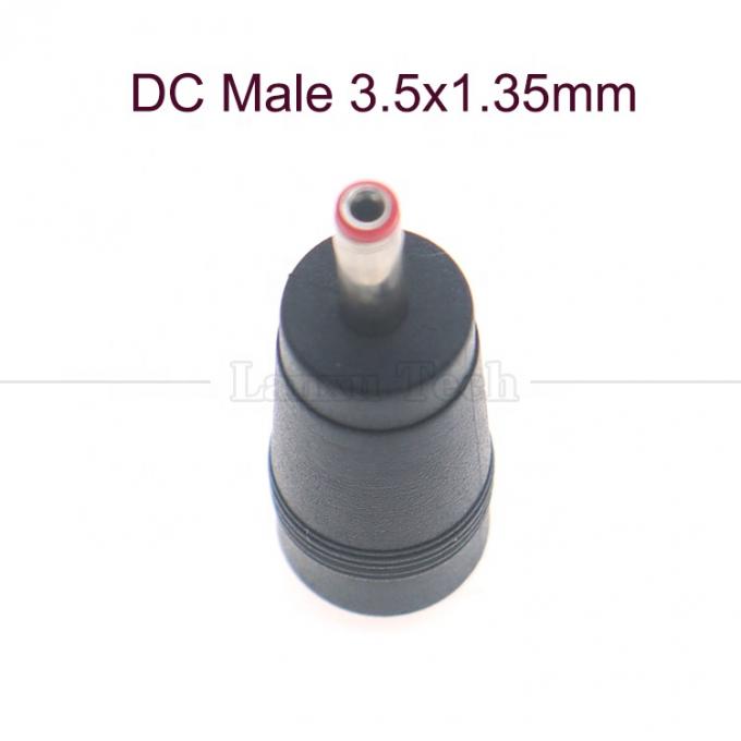 5.5x2.1mm Mujer a 3.5x1.35mm Hombre Adaptador de conector de conexión de conector de corriente continua 2