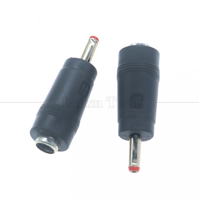 5.5x2.1mm Mujer a 3.5x1.35mm Hombre Adaptador de conector de conexión de conector de corriente continua 0