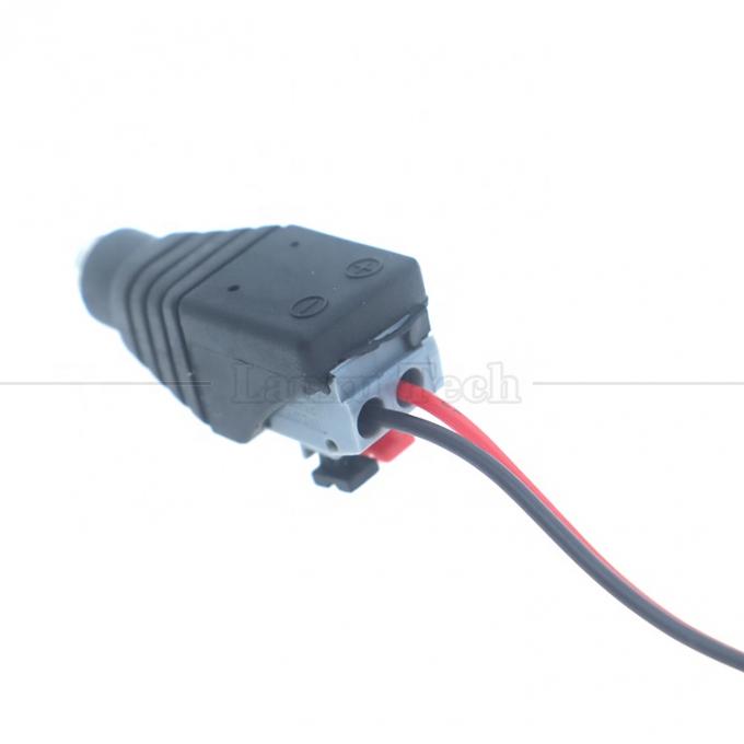 5V 12V Botón de Presión sin soldadura DC 5.5 * 2.1mm Jack de barril masculino femenino a 2p Cables Conector de cable de cable para cámara de tira LED 2