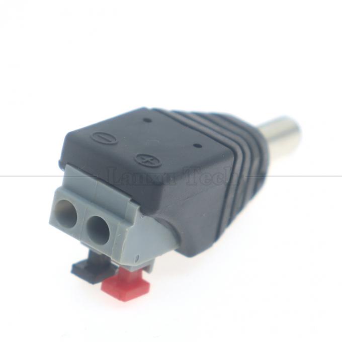 5V 12V Botón de Presión sin soldadura DC 5.5 * 2.1mm Jack de barril masculino femenino a 2p Cables Conector de cable de cable para cámara de tira LED 4