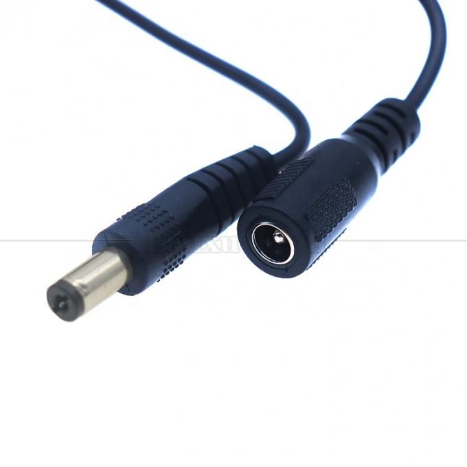 Calidad superior de hombre a mujer 5.5x2.1mm Jack de barril Cable de extensión de energía DC para cámara de CCTV 2