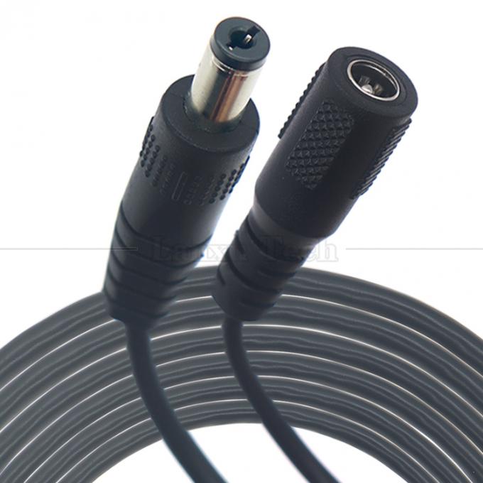 Custom 16AWG 18 20 22 24 26 28 AWG Hombre a Hombre 5.5x2.1mm 5.5x2.5mm 3.5x1.35mm 12V Cable de extensión de suministro de energía de enchufe continuo para CCTV 2