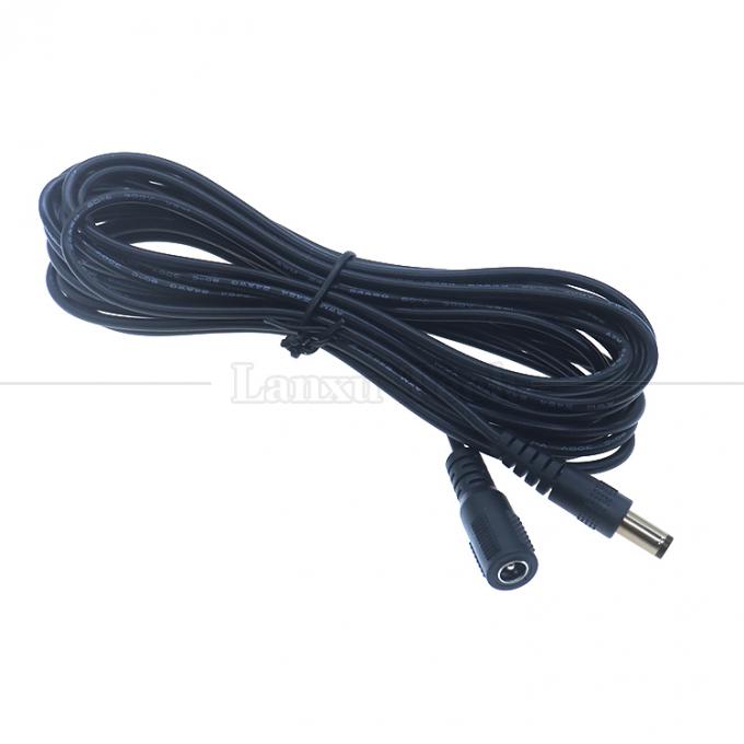 Custom 16AWG 18 20 22 24 26 28 AWG Hombre a Hombre 5.5x2.1mm 5.5x2.5mm 3.5x1.35mm 12V Cable de extensión de suministro de energía de enchufe continuo para CCTV 5