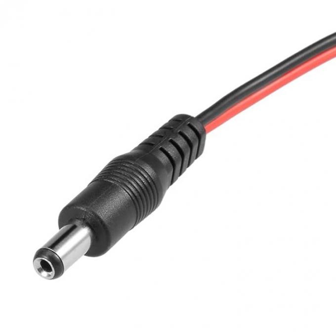 30cm DC Barril Jack 5.5x2.1mm Hombre Hembra a doble clip de cocodrilo Fuente de alimentación Cable de corriente continua para cámara de CCTV 3