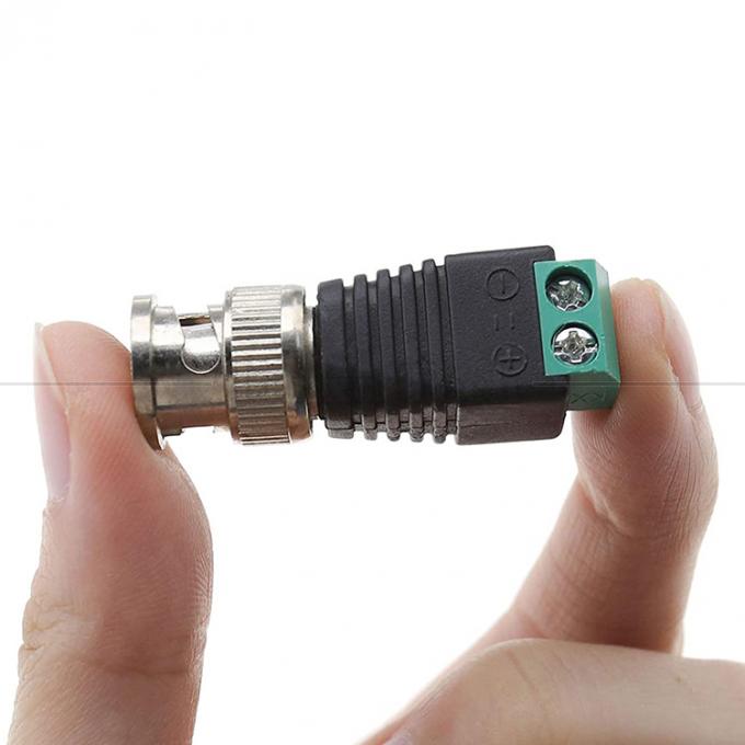 Terminal de tornillo sin soldadura de 2 pines BNC Conector de alimentación masculino femenino para cámara de circuito cerrado 5
