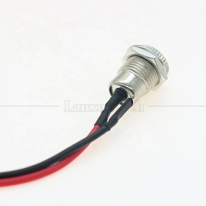 10cm 18AWG 5A Panel Mount DC 099 Socket femenino 5.5x2.1mm 2.5mm Conector roscado de metal para abrir cables enlatados 3