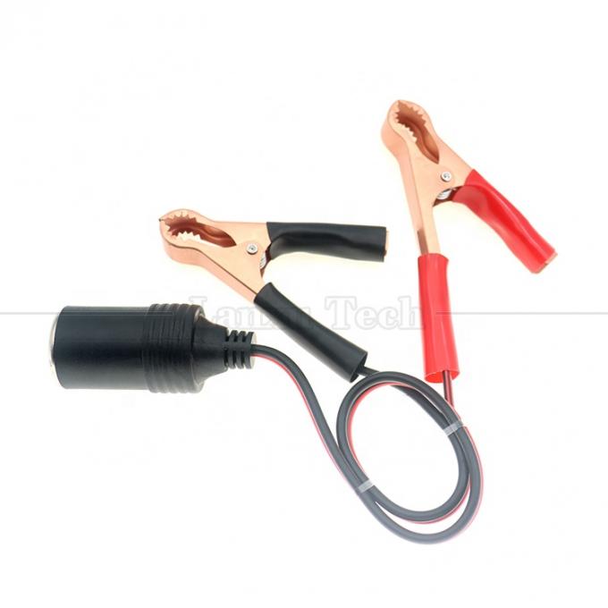 12V Batería de cocodrilo clips abrazadera para el coche encendedor de cigarrillos conector de conexión femenino cable de alimentación 5