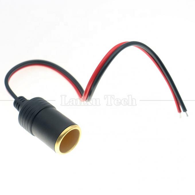 12V 24V 20A Cooper puro de corriente continua encendedor de cigarrillos para automóviles conector de toma de corriente de conexión de conexión de conexión de cable de extensión 1