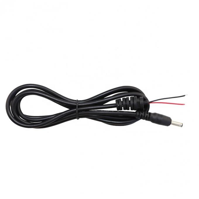 CUSTOM DC Barril Jack Hombre 2.1X5.5mm a Despojado de alambre de lata Pigtail Cables de extremo desnudo con SR Grommet 4