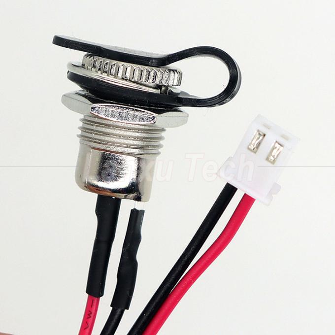 Conector de DC Hembra a prueba de agua 5.5x2.1mm 5.5x2.5mm Jack DC099 a XH2.54 PH SH VH Conector de cable con tapa 3