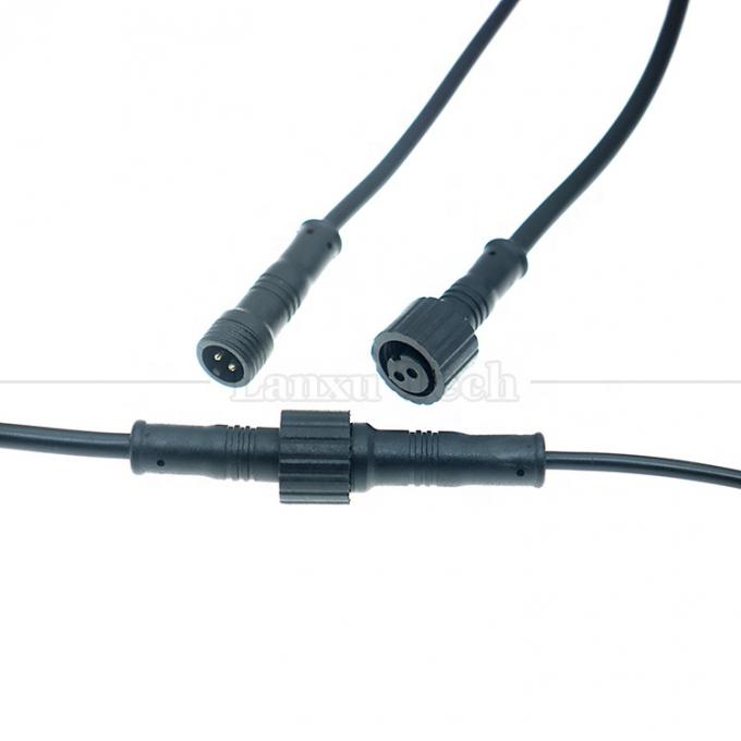 Cable resistente al agua de alta calidad IP67 IP68 macho Hembra M12 para luz LED 0