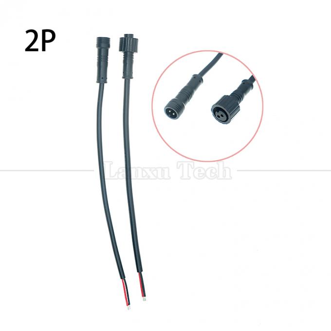 Cable resistente al agua de alta calidad IP67 IP68 macho Hembra M12 para luz LED 1