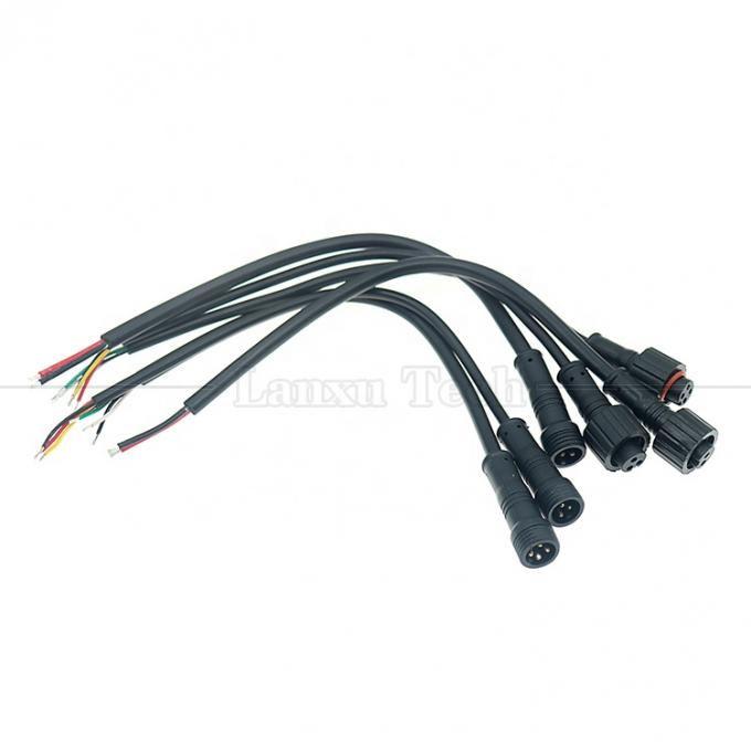 Personalización IP67 IP68 impermeable M12 2pin 3 pin 4pin M12 DC para abrir cables desnudos Cable de extremo para luz LED 2
