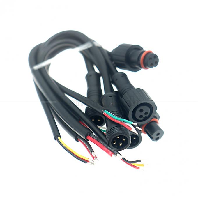 Personalización IP67 IP68 impermeable M12 2pin 3 pin 4pin M12 DC para abrir cables desnudos Cable de extremo para luz LED 7