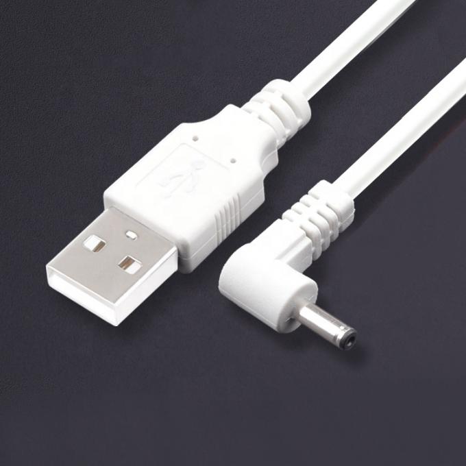 Ángulo de 90 grados personalizado 1m USB a DC Hombre 3.5x1.35mm Cable de extensión de energía 2