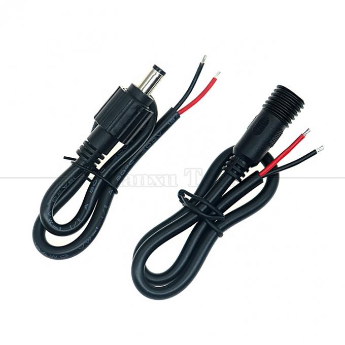 IP67 impermeable Hombre Hembra 5.5X2.1mm 5.5x2.5mm 3.5x1.35mm Jack Cable de extensión de energía DC 0