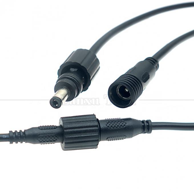 IP67 impermeable Hombre Hembra 5.5X2.1mm 5.5x2.5mm 3.5x1.35mm Jack Cable de extensión de energía DC 1