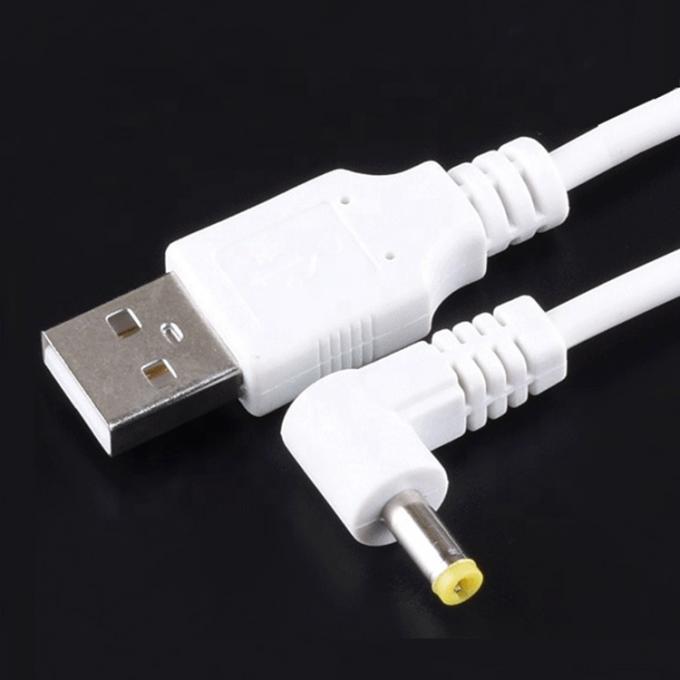 Ángulo de 90 grados Forma L 1m USB a DC Hombre 4,0x1,7 mm Cable de carga de extensión 2