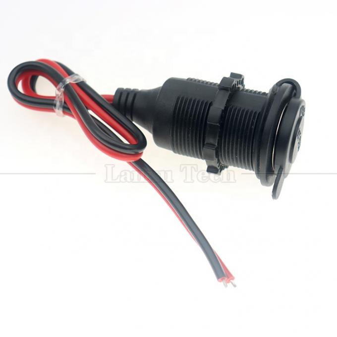 Inmune 12V 24V 16AWG DC auto encendedor de cigarrillos conector de conexión de conexión de conexión de conexión de cable de extensión 3