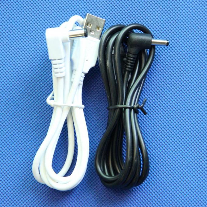 Blanco Negro USB Hombre a 90 grados Ángulo derecho 5.5 X 2.1mm 5.5x2.5mm 3.5x1.35mm 4..0x1.7mm Hombre Cable DC 2