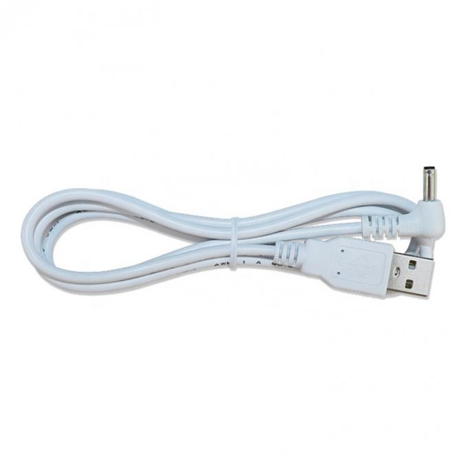 Blanco Negro Ángulo de 90 grados 5.5x2.1mm 5.5x2.5mm 1.35x3.5mm Cable de alimentación USB a CC 2
