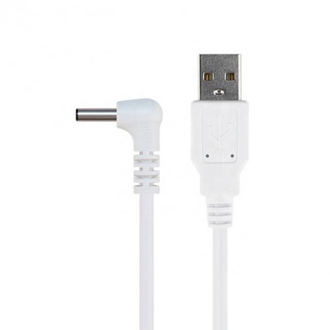 Blanco Negro Ángulo de 90 grados 5.5x2.1mm 5.5x2.5mm 1.35x3.5mm Cable de alimentación USB a CC 3