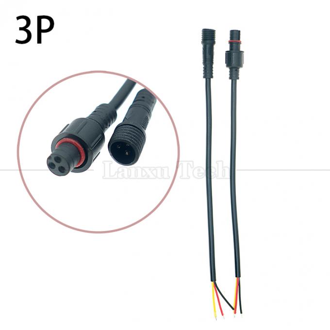 IP67 impermeable IP68 macho Hembra 2 3 4 5 6 7 8 Pin M12 Cable para LED 0