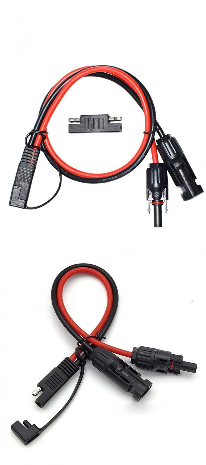 10AWG SAE para el cable de extensión del adaptador del panel solar RV Conector del panel solar Cable para RV Caravana Paneles solares Carga de la batería 3