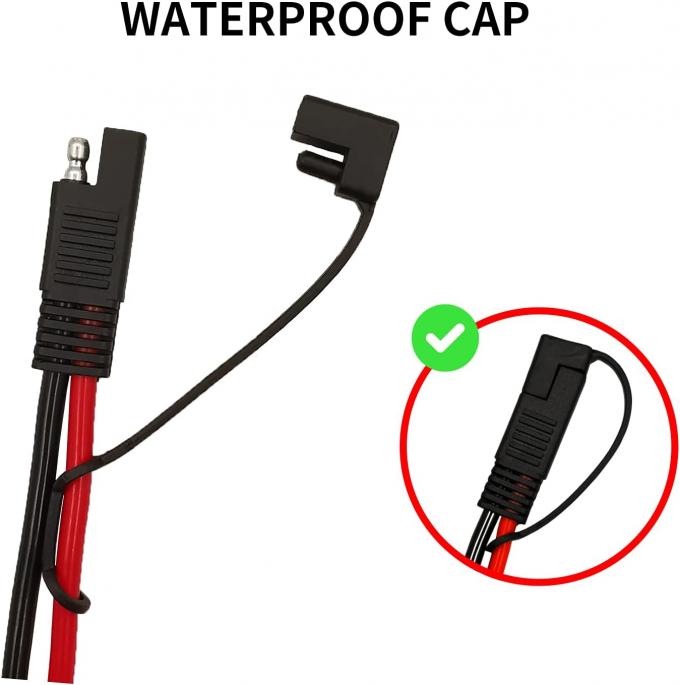 10AWG SAE para el cable de extensión del adaptador del panel solar RV Conector del panel solar Cable para RV Caravana Paneles solares Carga de la batería 4