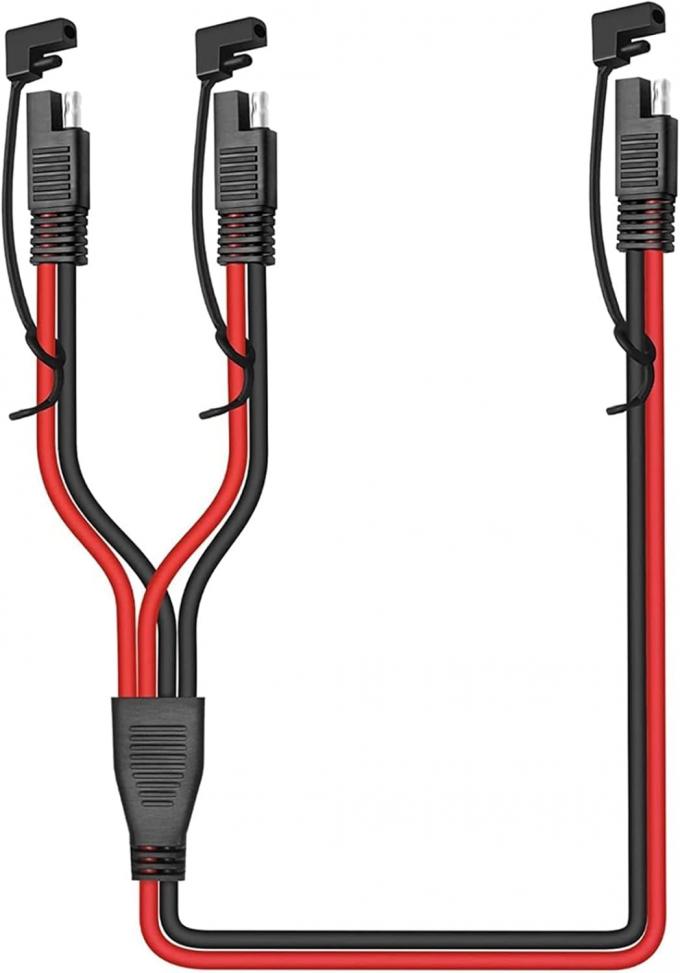 14AWG SAE Cable de conector automotriz de corriente continua y divisor 1 a 2 Cable de extensión SAE para camarotes de caravanas paneles solares Carga de la batería 1