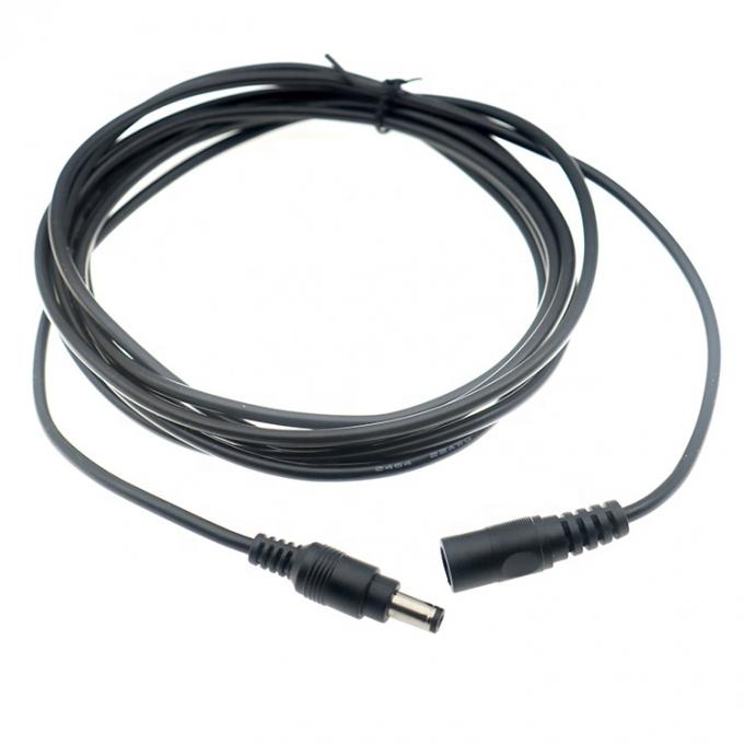 1M 2M 3M Hombre a Mujer 5.5X2.1mm Jack de corriente continua Cable de carga de extensión de suministro de energía para la cámara de CCTV 1