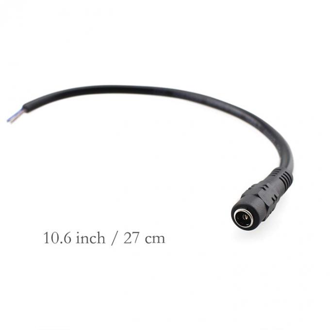 DC 2.1x5.5mm Conector de barril de toma de corriente masculino femenino para abrir el cable de alimentación DC Pigtail 4