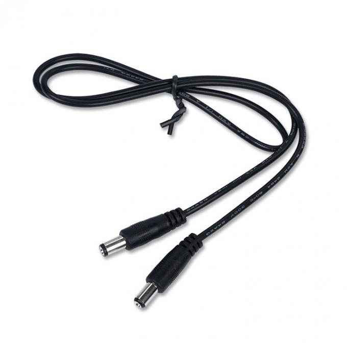 Cable de alimentación de extensión de jack de corriente continua de macho a macho de 5,5x2,1 mm 2