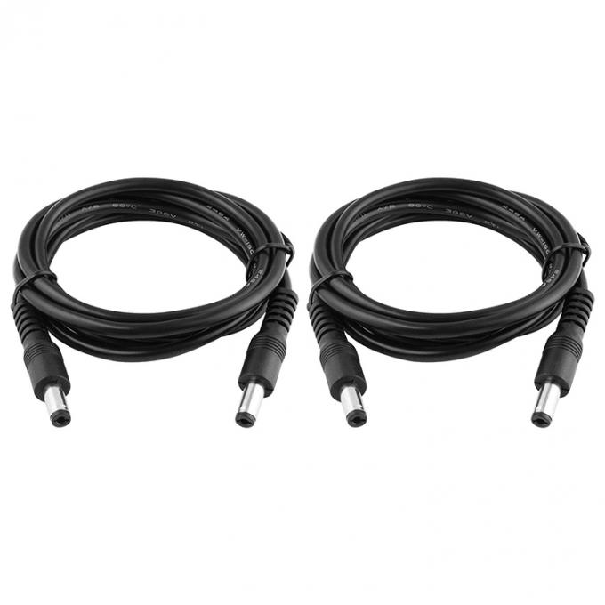 Cable de alimentación de extensión de jack de corriente continua de macho a macho de 5,5x2,1 mm 5