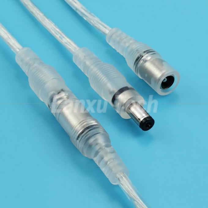 Hombre a mujer DC.5x2.1mm Barril Jack Cable de extensión de energía para lámpara de LED 0