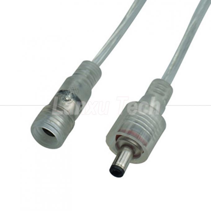 Hombre a mujer DC.5x2.1mm Barril Jack Cable de extensión de energía para lámpara de LED 4