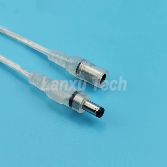 Hombre a mujer DC.5x2.1mm Barril Jack Cable de extensión de energía para lámpara de LED 5