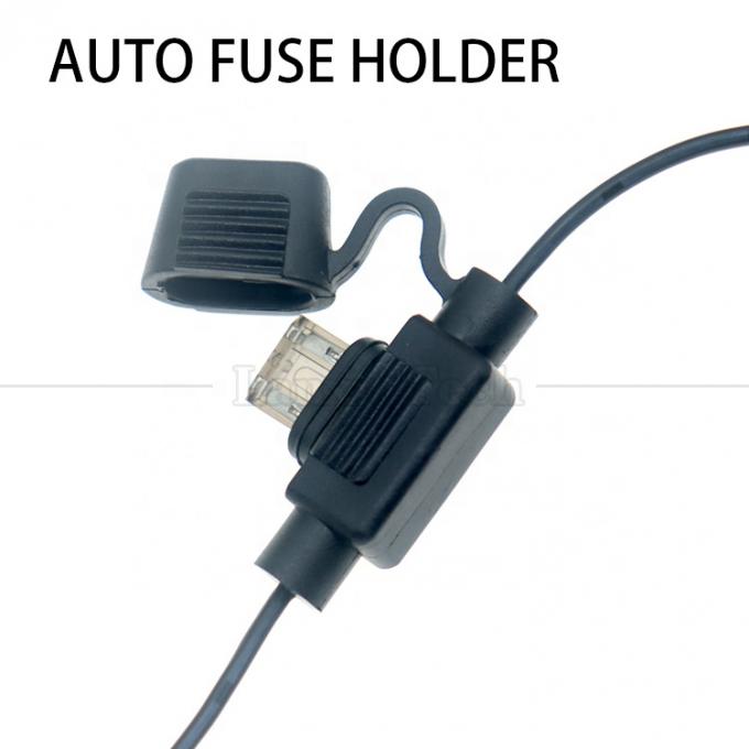 12V DC 5.5X2.1mm a los clips de cocodrilo Cable de alimentación de fusibles para cámara de rastreo 3