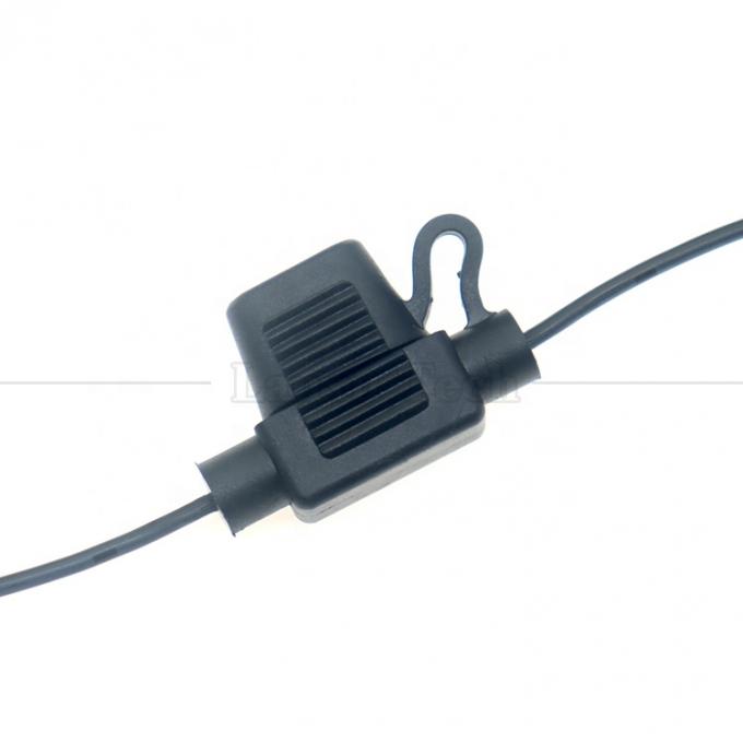 12V DC 5.5X2.1mm a los clips de cocodrilo Cable de alimentación de fusibles para cámara de rastreo 4