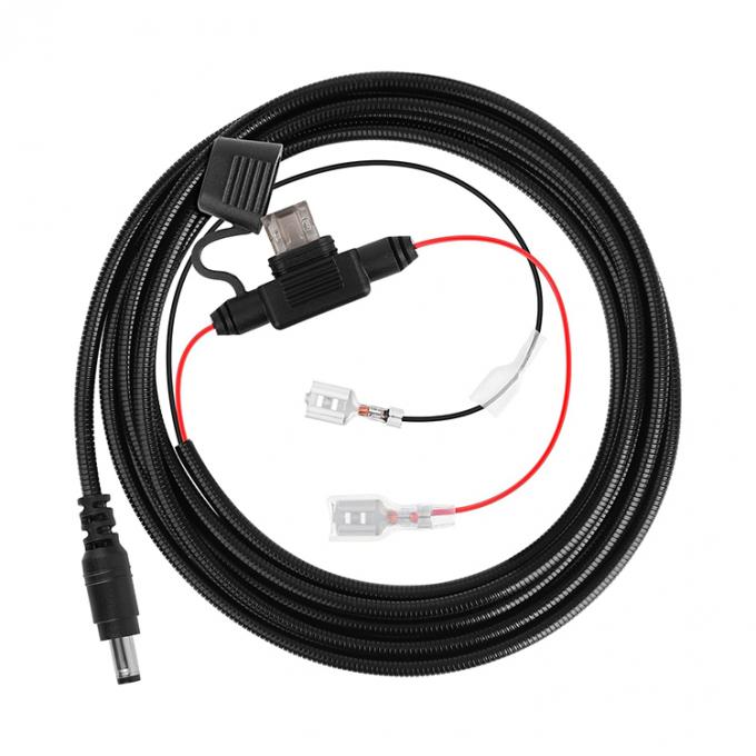 Chaqueta de metal resistente a la masticación DC 5.5x2.1mm 4.0x1.7mm para conector de espada Cable de extensión de energía para cámaras de rastreo 1