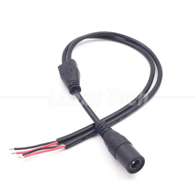 DC Hombre Hembra 5.5x2.1mm Jack Splitter Cable de extensión de energía para luz LED Cámara de circuito cerrado 1
