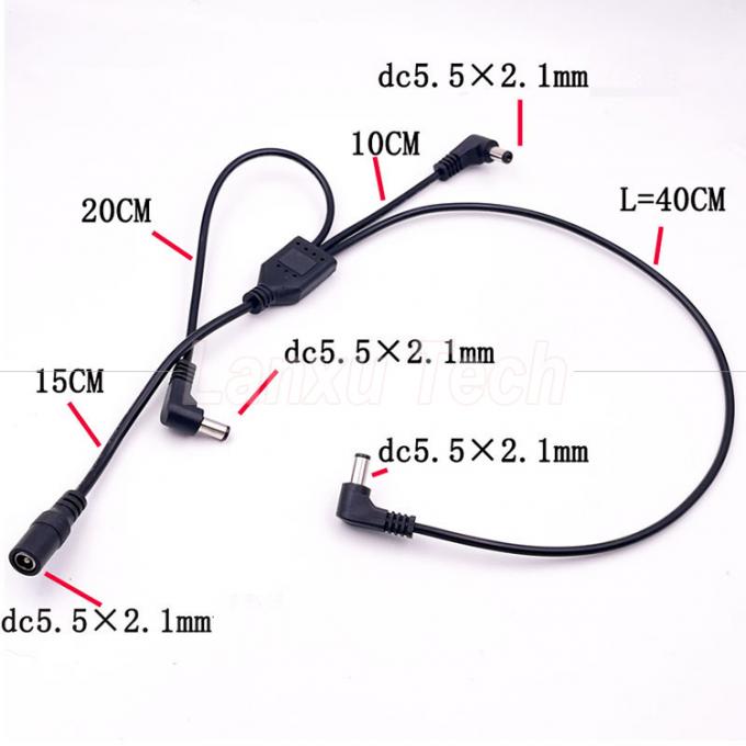 Cable de extensión de energía de separación de corriente continua para cámara de seguridad de CCTV 3
